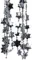 Бусы пластиковые Звезды 270 см, черненое серебро, Kaemingk (000489)