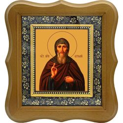 Виталий Александрийский Святой преподобный. Икона на холсте.