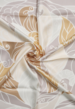 Шелковый платок Qyzgaldaq BEIGE 90×90