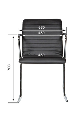 Стул для посетителей TASK хром