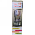 Вешалка напольная на колесиках 160х42х55 черная