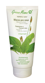 Green Mama Формула тайги Маска для лица Подорожник и полевой хвощ, очищающая, 170 мл
