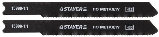 Полотно Зубр для лобзика по металлу 2 шт