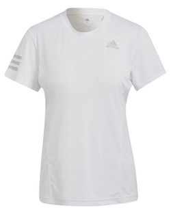 Женская футболка теннисная Adidas Club Tennis Tee W - white/grey two