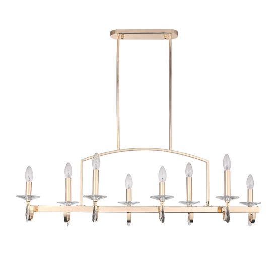 SL1405.223.08 Люстра подвесная ST-Luce Латунь/Латунь, Прозрачный E14 8*40W BRASS