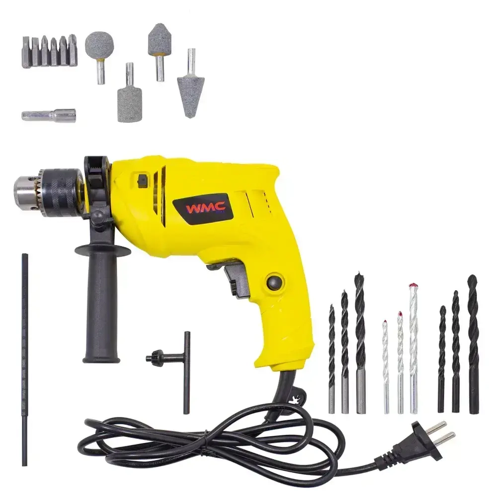 Дрель электрическая ударная с набором аксессуаров