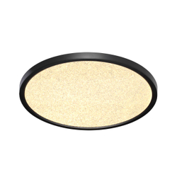 7662/32L MITRA LED SN 555 Светильник пластик/белый/черный LED 32Вт 3000/4000K D400 IP40 OMEGA BLACK