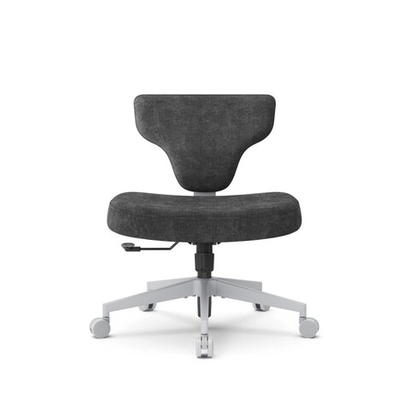 Кресло гибридной посадки FoxGear SHORTZ Fabric, размер 2 (с ноутбучным столиком), тёмно-серый (FG-SHORTZ-F2-DG)