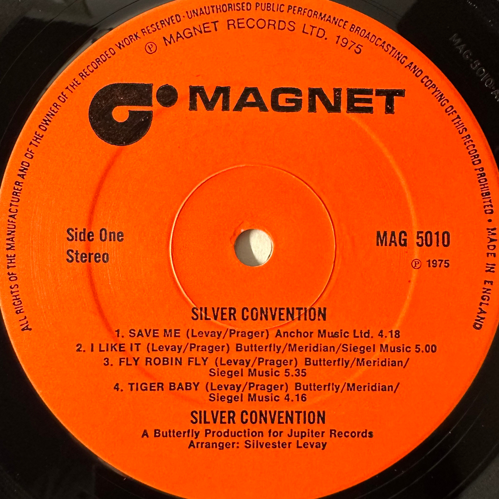 Silver Convention ‎– Discotheque Volume 1 (Англия 1975г.)