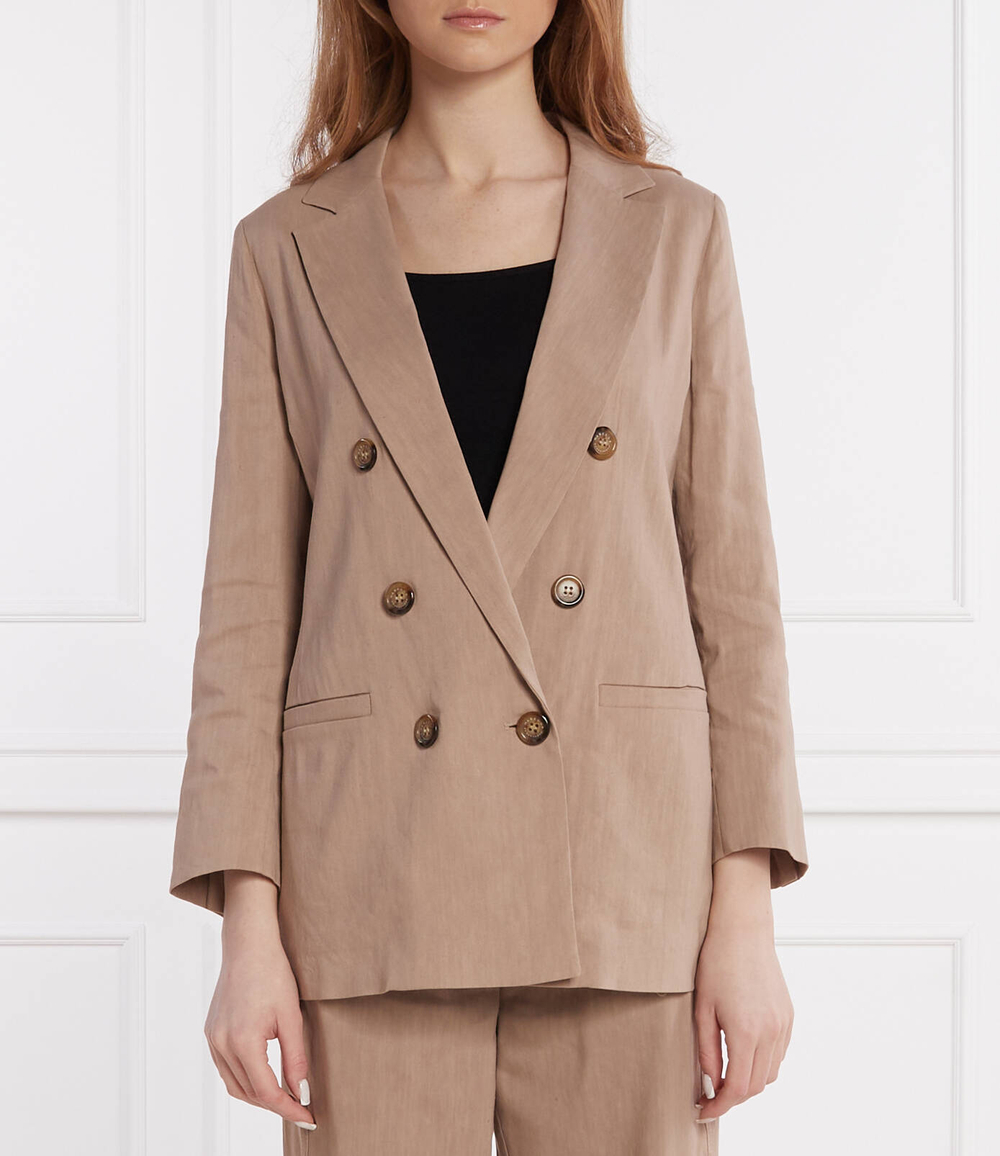 Льняный жакет ALBA Marella SPORT - бежевый(13041065)