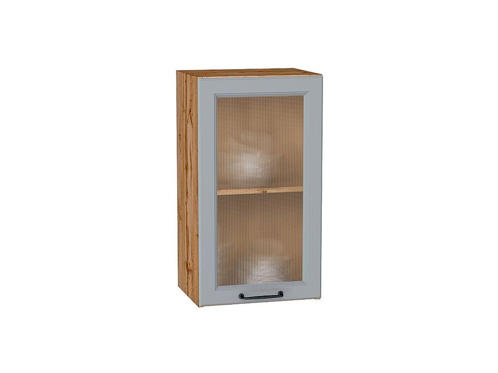 Шкаф верхний с 1-ой остекленной дверцей Ницца