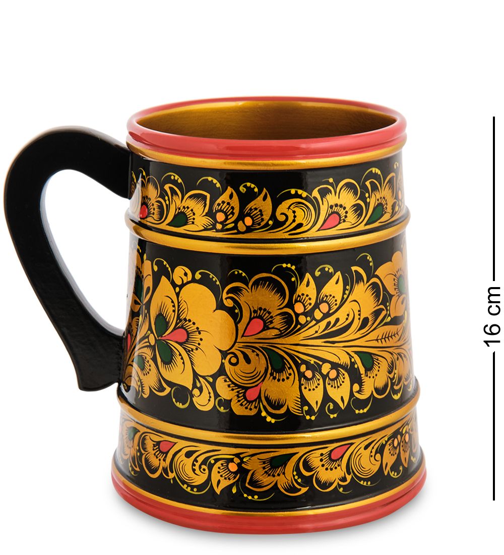 Народные промыслы ХЛ-040/3 Кружка 160*140 (Хохлома)