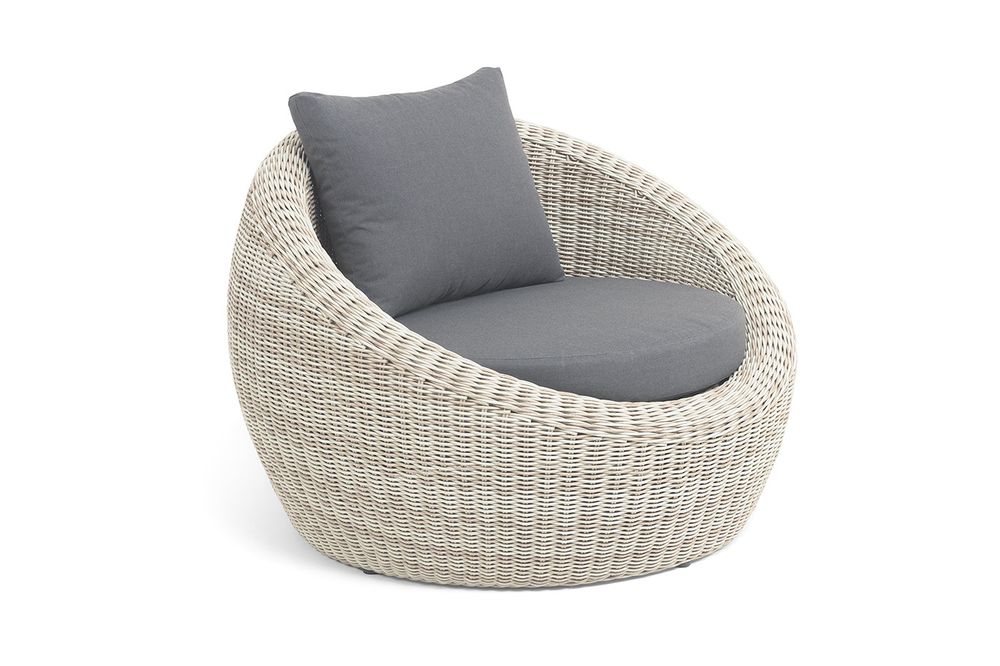 "Барселона" кресло из искусственного ротанга, цвет бежевый