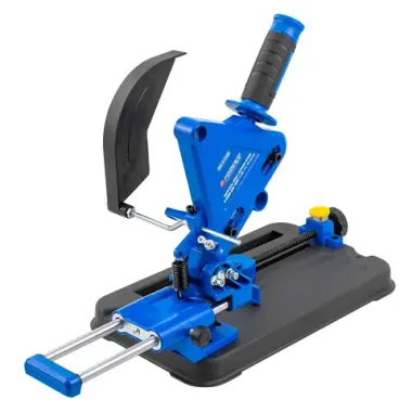 Стойка для УШМ с функицей протяжки (Ø100,115,125мм, высота 270мм, ход зажима 0-164мм, стол 300х190мм, глубина пропила 30мм, ход протяжки 120мм) Forsage F-PEX-612509