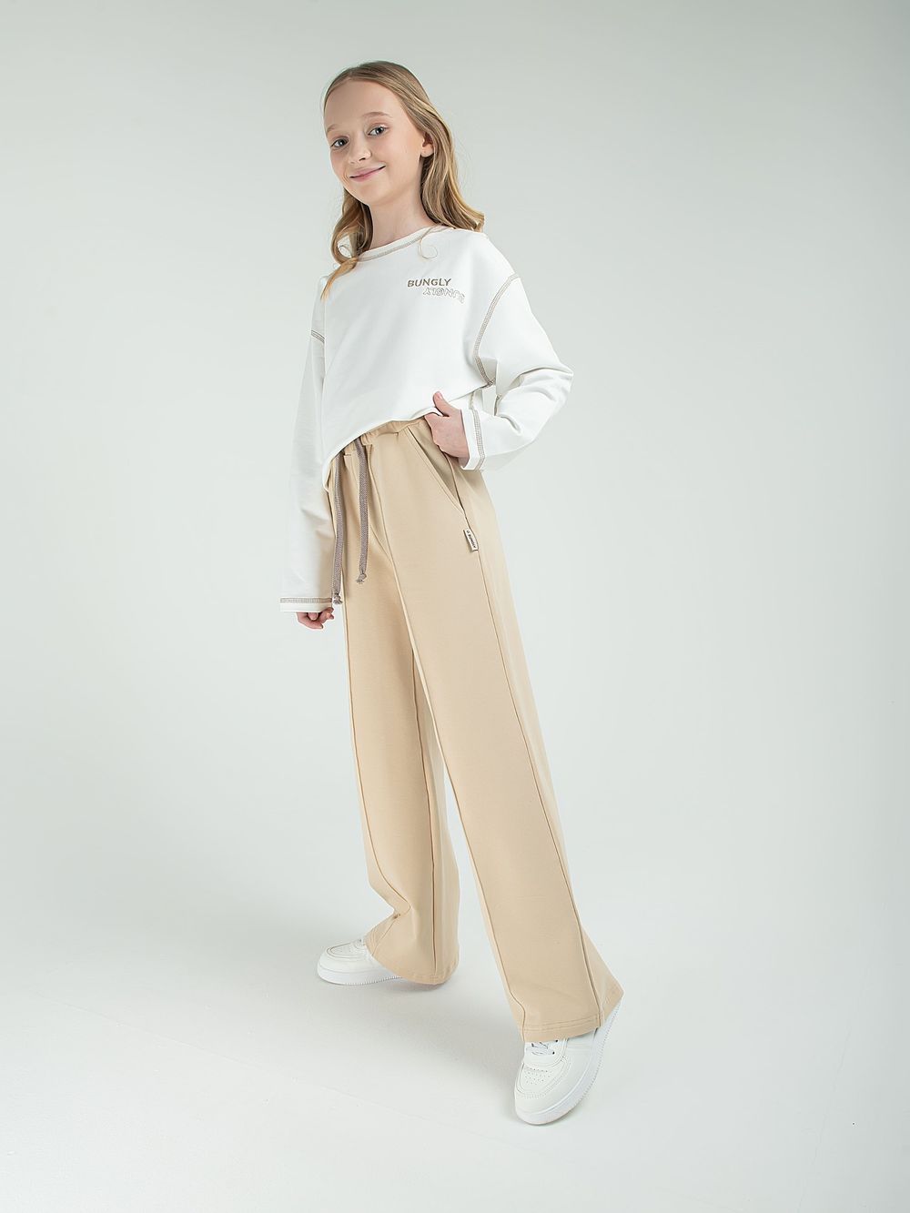 Брюки палаццо облегченные "Сафари" 7+