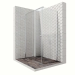 Душевой уголок Ambassador Diamond 80x120 12011104 стекло прозрачное/профиль хром