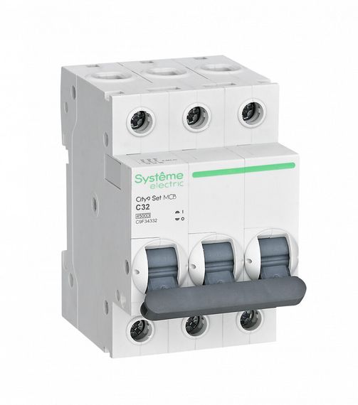 Автомат Systeme Electric City9 Set 3П 32А-С 4,5кА 37787
