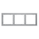 Рамка пластиковая VOLTUM S70 на 3 поста, (серый)