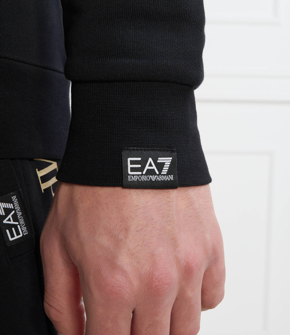 Худи EA7 - черный(3DPM63 PJSHZ)