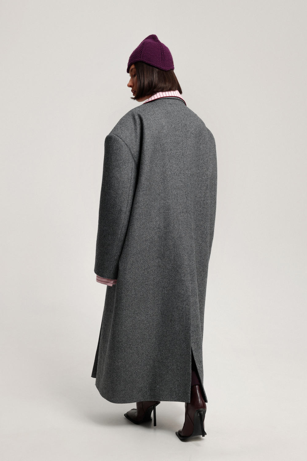 Пальто-пиджак макси