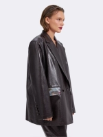 Жакет оверсайз из экокожи OLA OLA