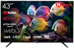 Телевизор Rebus RIS-LE43W8550 109 см черный