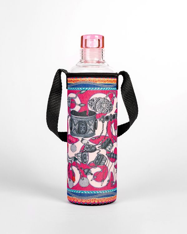 Бутылка стеклянная Бес Бiлезік (Малиновый)