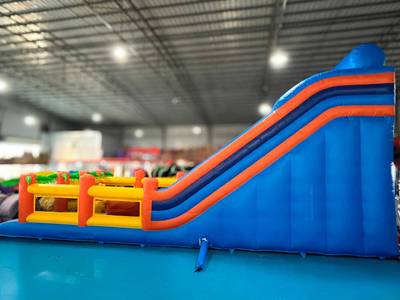 Надувной батут-горка "Супер-волна ST" 12*5*8 м