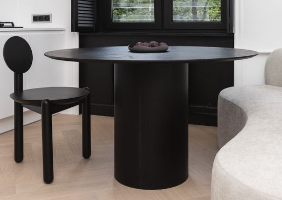 Стол обеденный Type D 120 см основание D 43 см (черный)