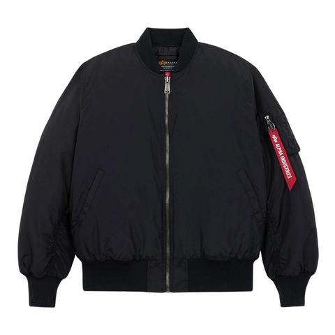 Бомбер Alpha Industries MA-1 Oxford Logo Black (Черный)