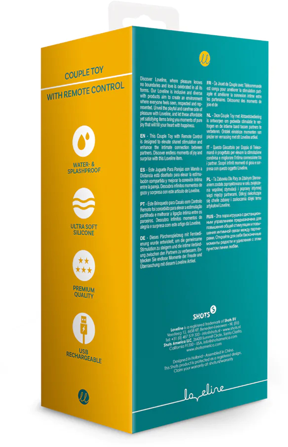 Shots Media Couple Toy with Remote Control - Парный вибромассажер с пультом ДУ