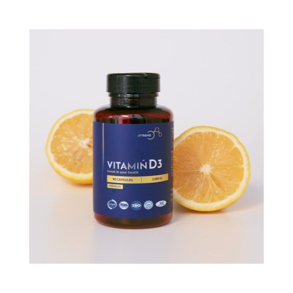 UpTrend Vitamin D3 2000МЕ Биологически активная добавка к пище Витамин D3 2000МЕ, 90 капсул