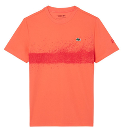 Мужская теннисная футболка Lacoste Tennis x Novak Djokovic - Оранжевый