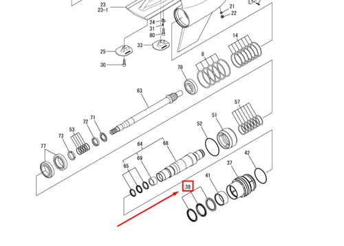 196350-02620 SEAL ASSY, OIL OUTER