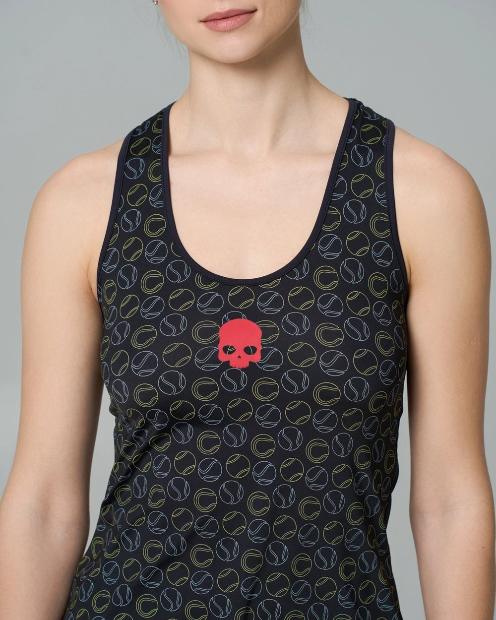 ОДЕЖДА ДЛЯ ТЕННИСА Женская, Майка HYDROGEN TENNIS BALL TECH TANK .