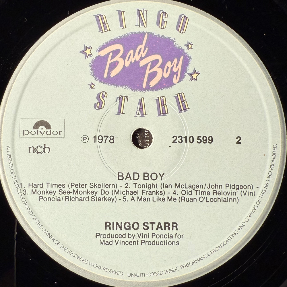 Ringo Starr - Bad Boy (Скандинавия 1978г.)