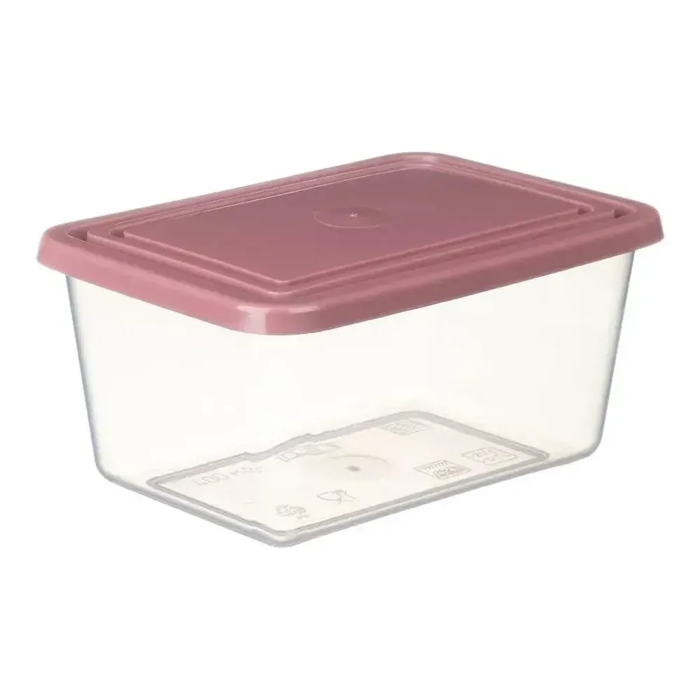 Емкость для продуктов прямоугольная 2л Ягодный 205x150x100 мм Емкость для продуктов прямоугольная 2л Ягодный 205x150x100 мм