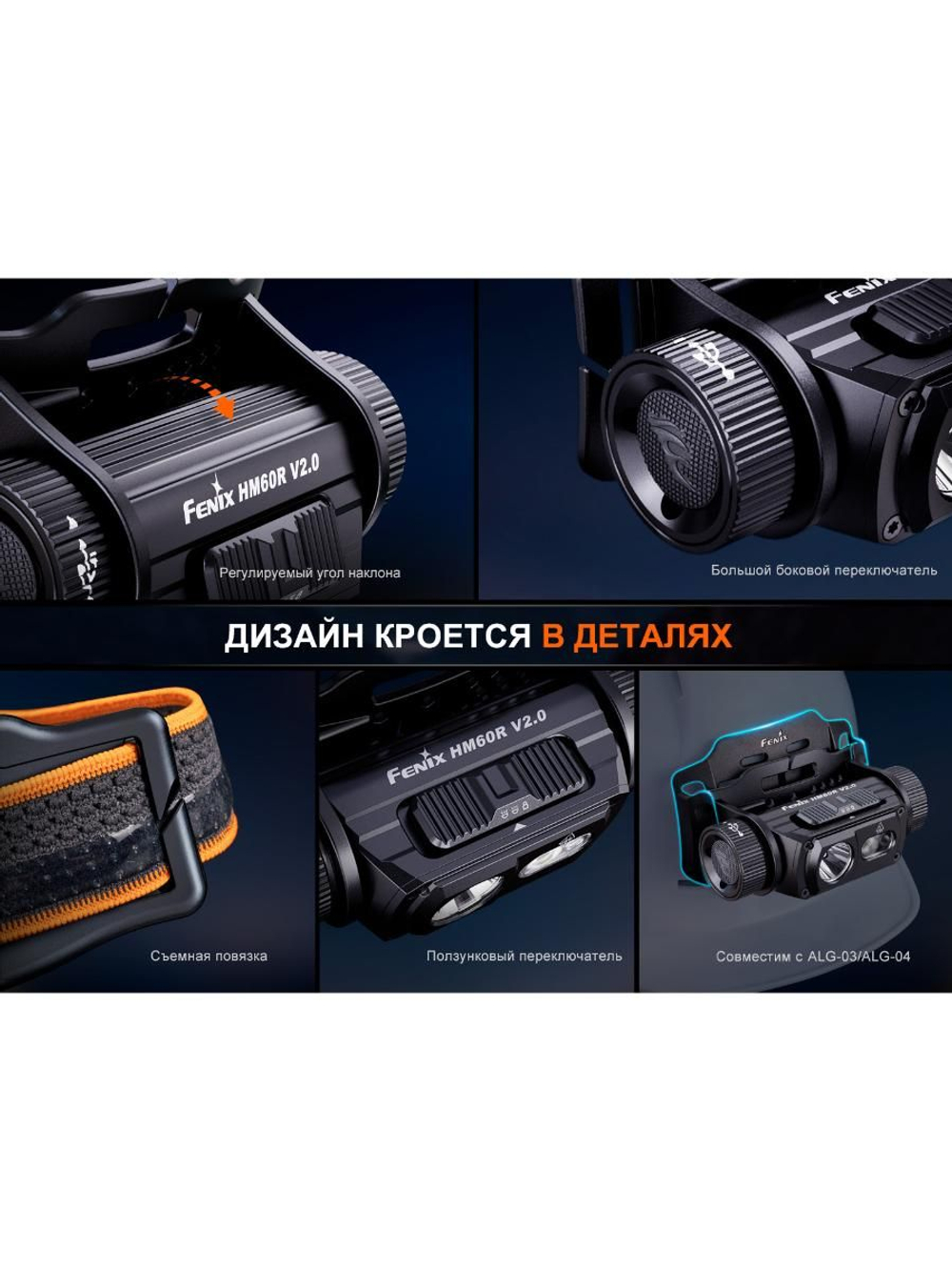 Налобный фонарь Fenix HM60R