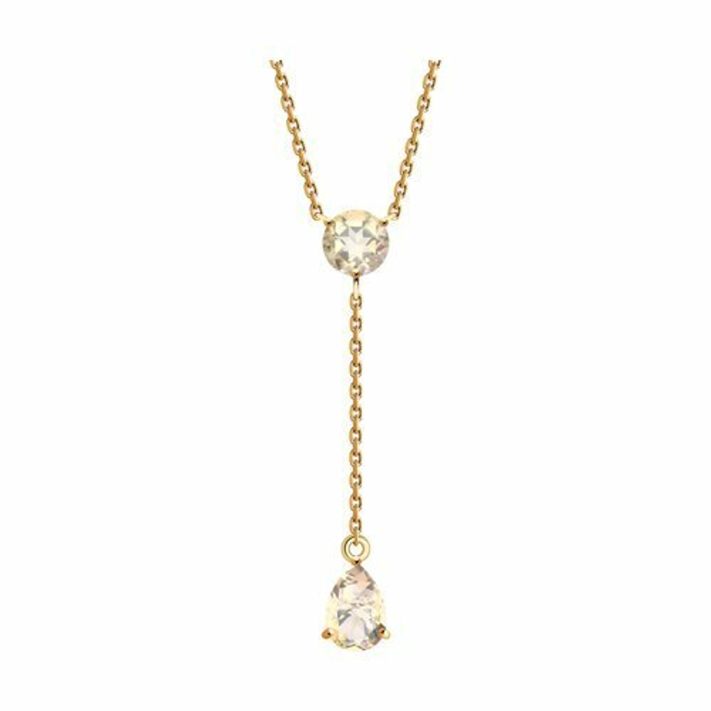 Колье из золота с топазами Swarovski