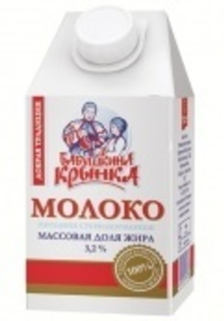 Молоко "Бабушкина крынка" 3,2% 0,5л. Тетра-пак