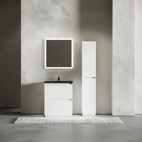 Тумба с раковиной Sancos Libra Floor 70 см LB70FW глянцевый белый