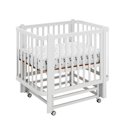 Кроватка детская Antemi Terra Light NEW с маятником НИК 17б белый