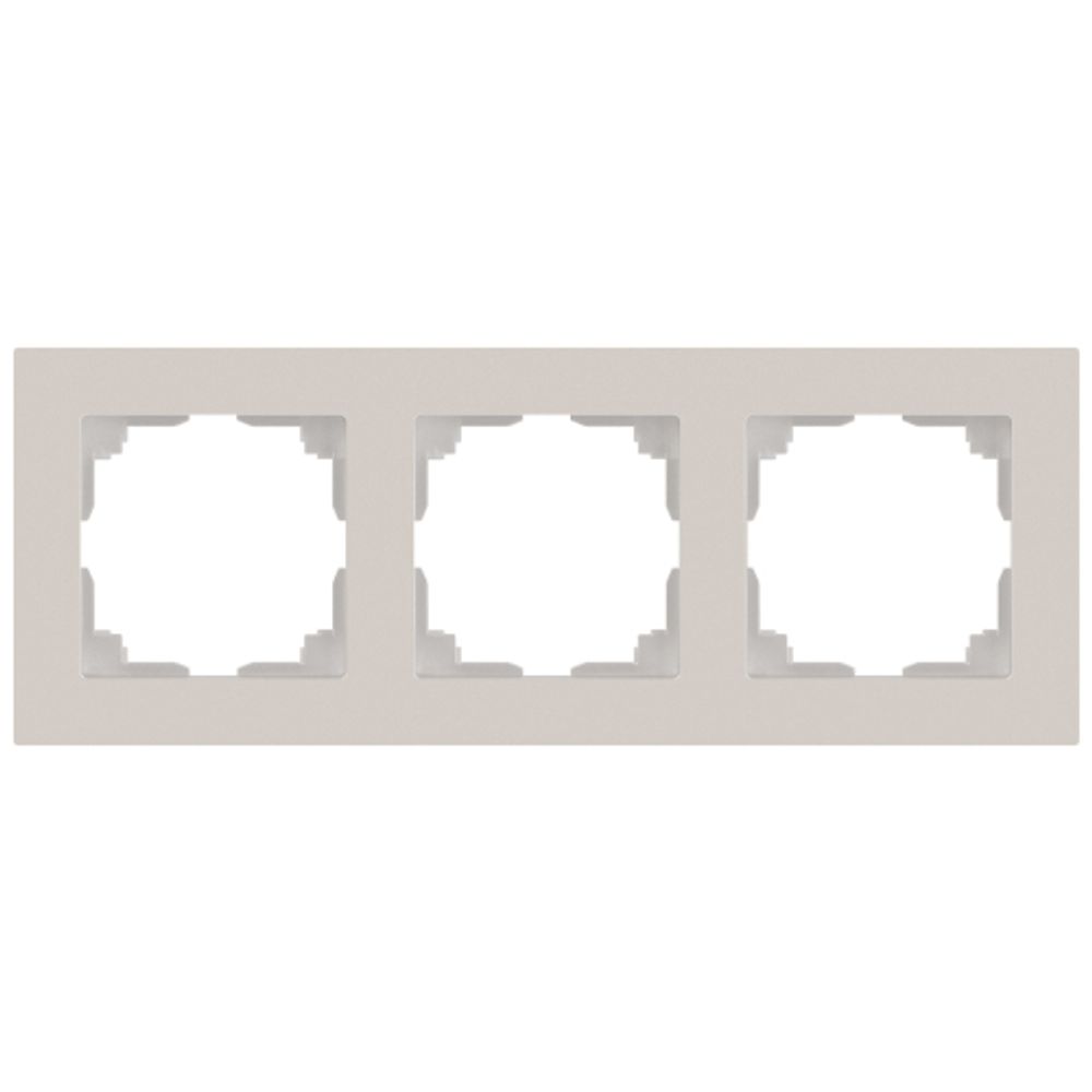 Рамка для розеток и выключателей Intro Accent 6-503-06 на 3 поста, СУ, перламутр | Intro