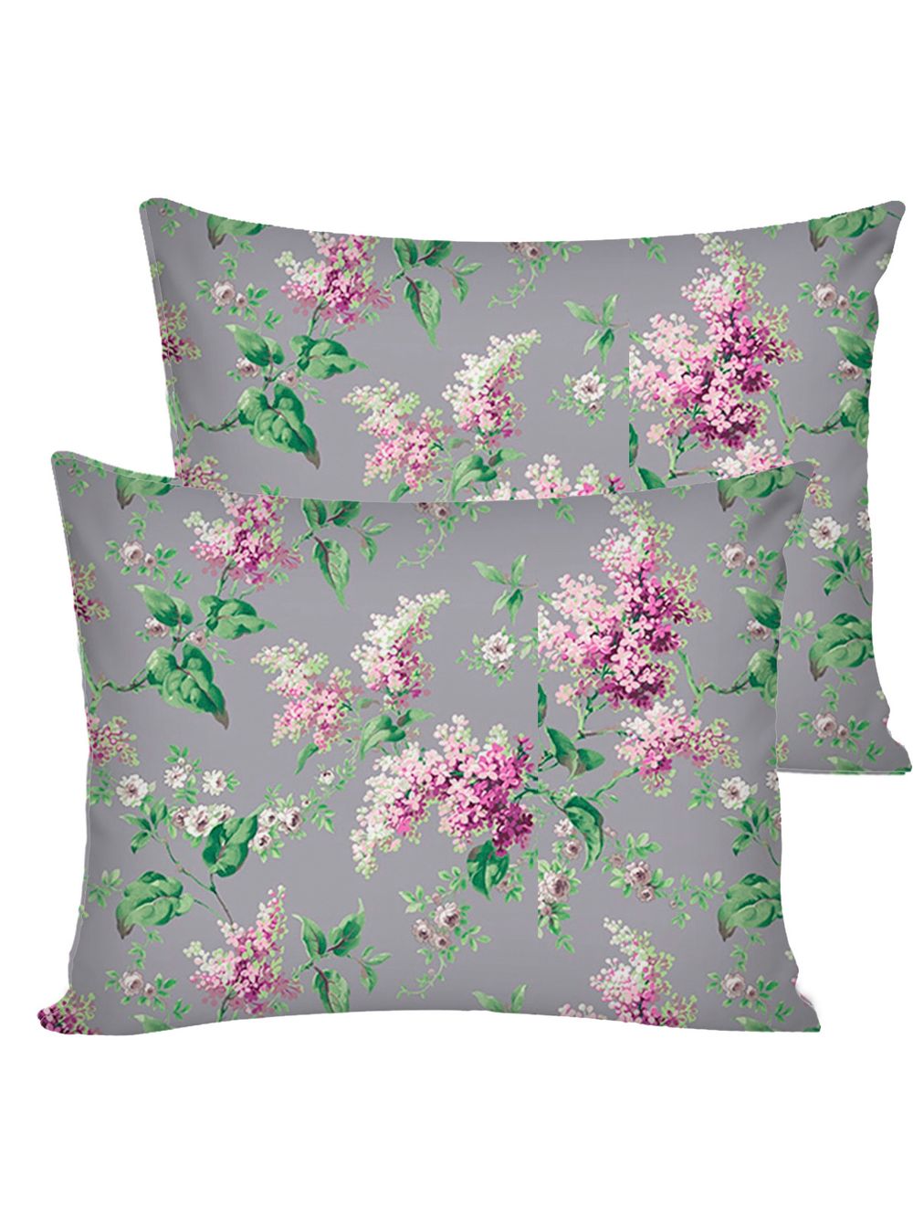 Постельное белье Сказка "Сирень" евро наволочки 50х70 2шт Простынь на резинке 180х200 см Пододеяльник 200х215 см перкаль