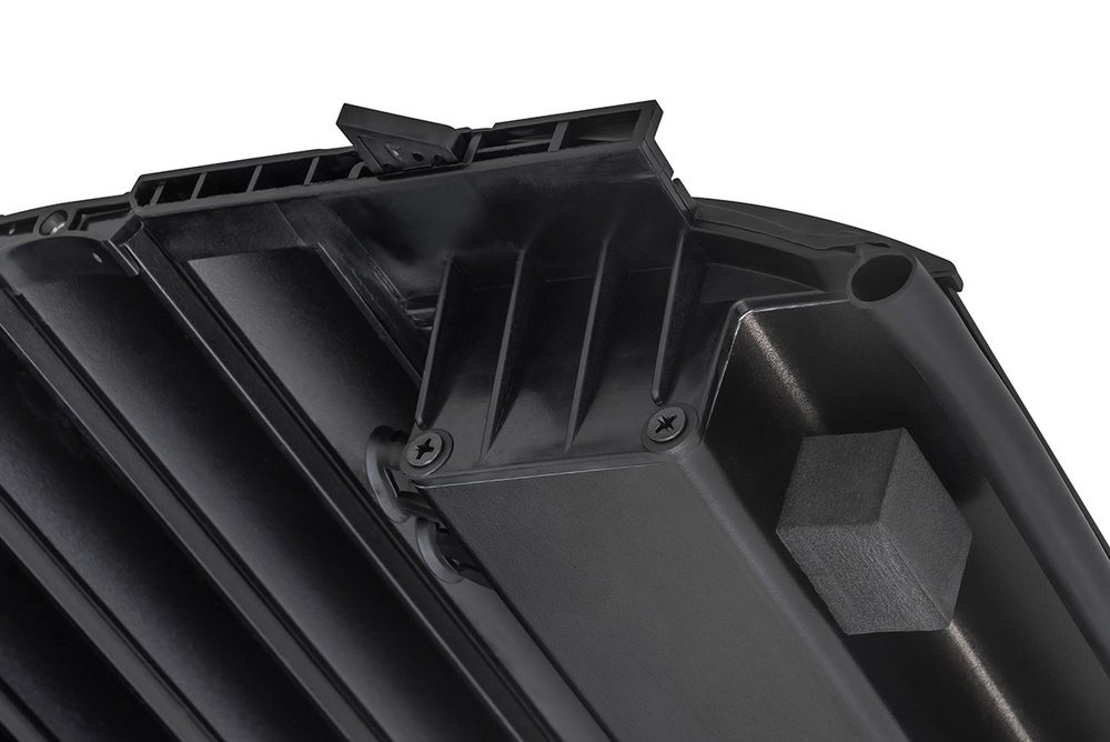 Крышка кузова для Great Wall Poer KingKong, роллета раздвижная 1610х1570 мм, алюминиевая, черная РИФ