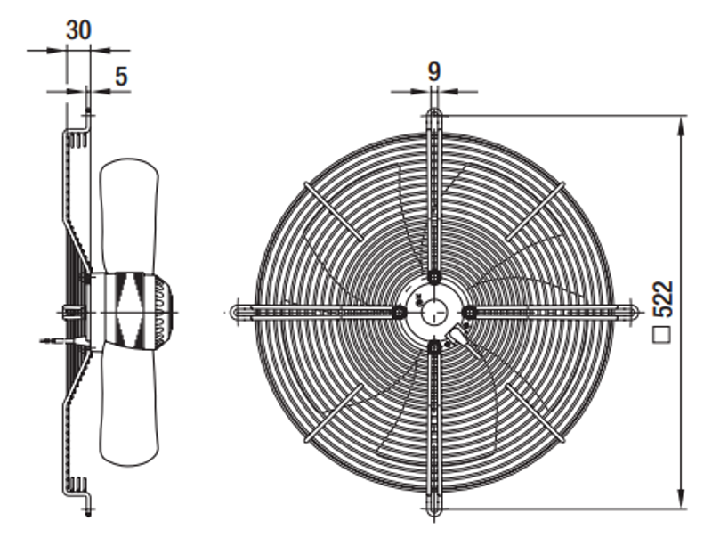 Вентилятор осевой S4E450-HA09-02