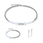 Серьги Coeur de Lion White-Silver 3022/21-1417