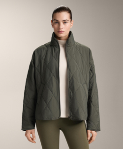 Oysho Утепленная водоотталкивающая куртка FELLEX® с AEROGEL, зеленый