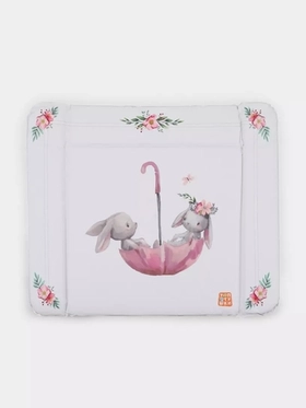 Пеленальный матрасик Топотушки Зайка Акварель 92×73