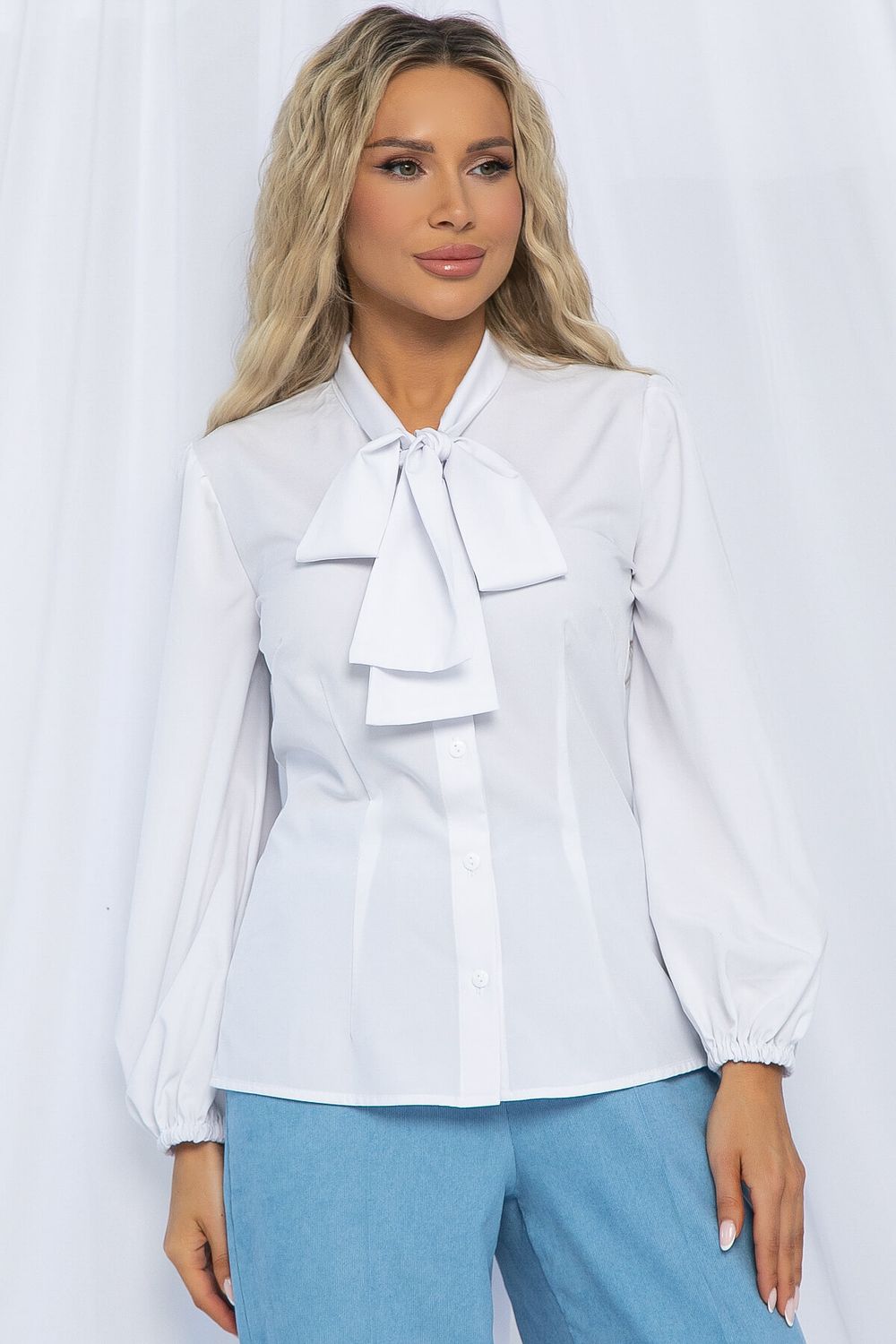 Блуза Венеция (белая) Б13014-14М LT Collection